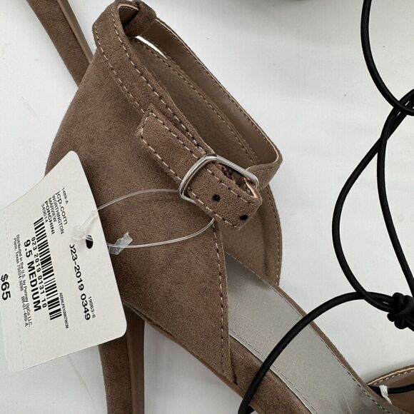 Worthington Marview Porchini Stiletto Heel 9.5 Brown Ankle Strap Pointed Toe - Picture 7 of 9